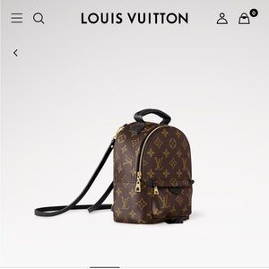 Louis Vuitton Brown and Gold Backpack